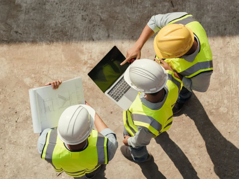 Construction answering service with UK-based virtual receptionists handling trades job enquiries emergency callouts and customer calls 24/7