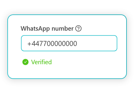 Step 2: Verifying your WhatsApp number in the ReceptionHQ client portal